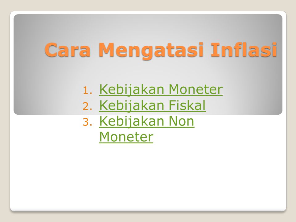 Kebijakan Fiskal Dalam Mengatasi Inflasi